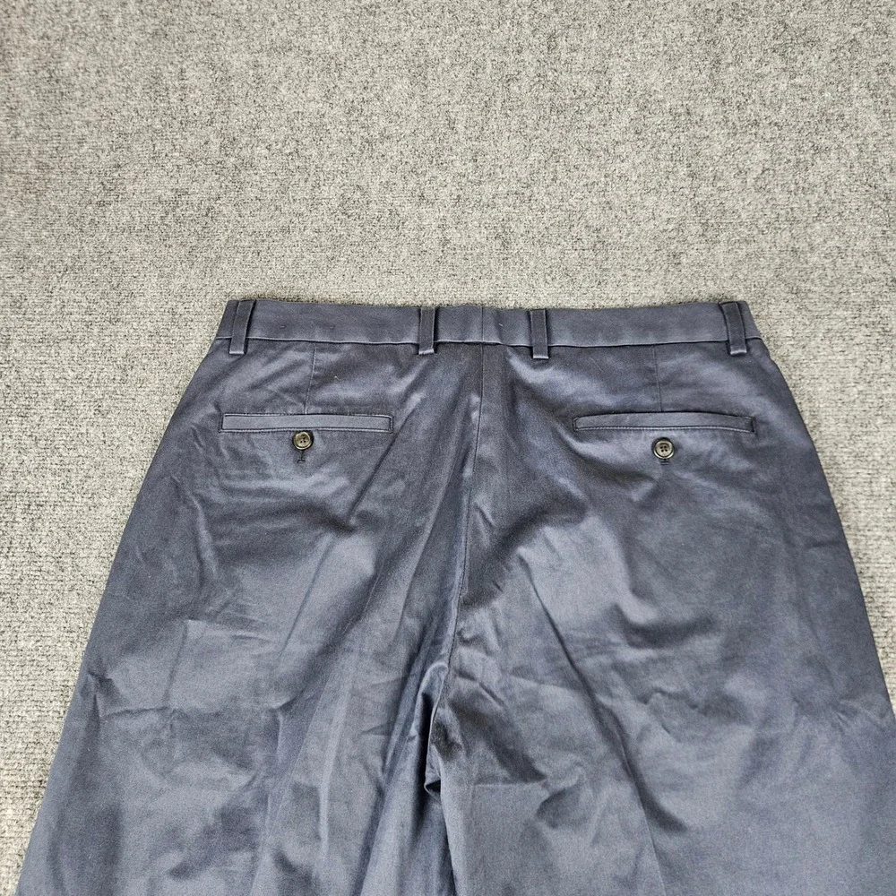 Brooks Brothers Clark Fit Advantage Chino Stretch Pants Navy Blue Mens 36x34
